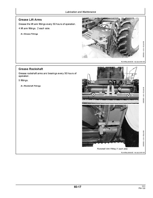 John Deere A400 Self-Propelled Windrowers (SN: from 380001) (North America) Operators Manual (OMFH314460)