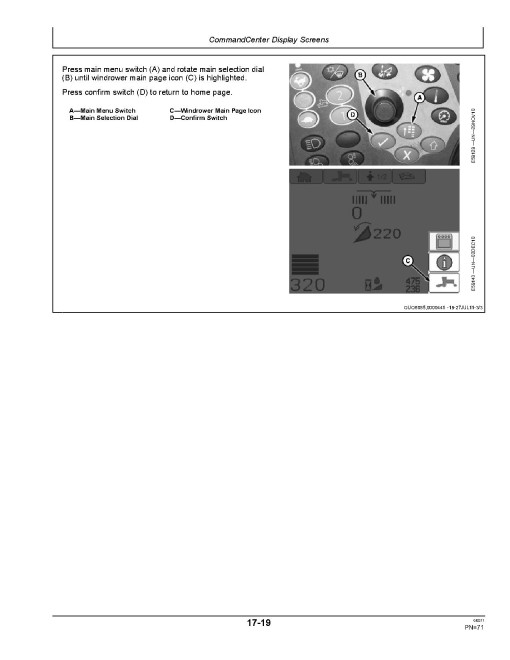 John Deere D450 Self-Propelled Windrowers (SN: from 381501) (North America) Operators Manual (OMFH314470)