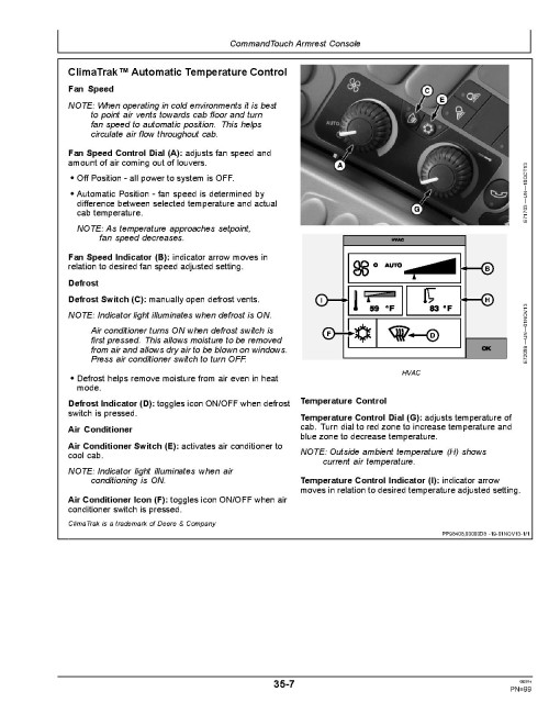 John Deere W260 Rotary Self-Propelled Windrowers (SN: 410001 - 420000) (North America) Operators Manual (OMFH322867)