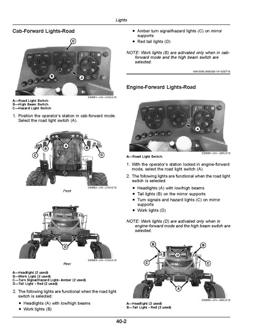 John Deere W170 Self-Propelled Windrowers (SN: up to 490000) (North America) Operators Manual (OMFH342482)