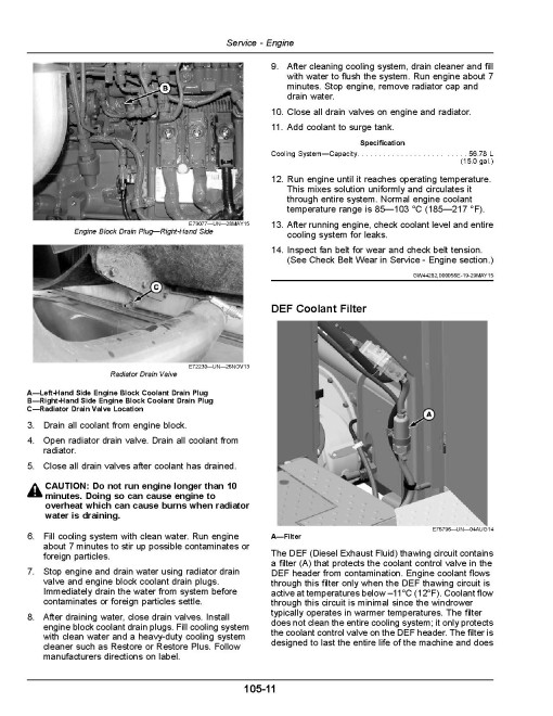 John Deere W235 Rotary Self-Propelled Windrowers (Export Edition) Operators Manual (OMFH343725)