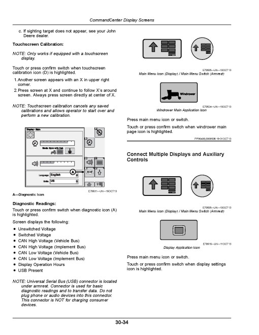John Deere W260 Rotary Self-Propelled Windrowers (SN: from 420001) (North America) Operators Manual (OMFH343729)