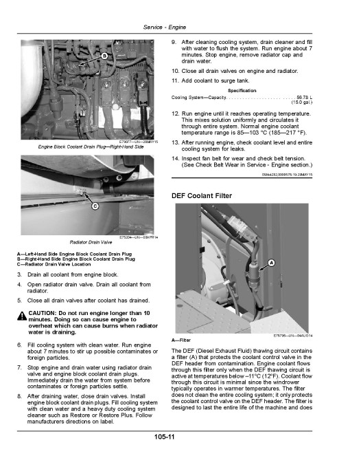 John Deere W260 Rotary Self-Propelled Windrowers (Export Edition) Operators Manual (OMFH343731)