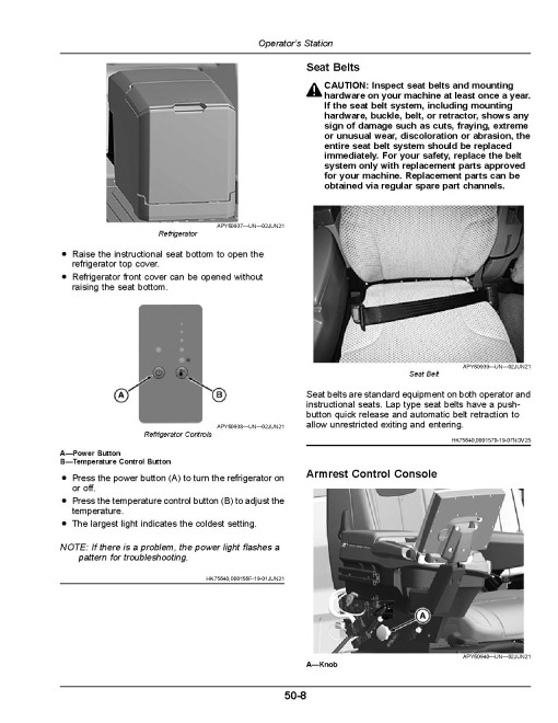 John Deere W235R and W260R Self-Propelled Windrowers (SN: 510000 - 520000) (North America) Operators Manual (OMFH352677)