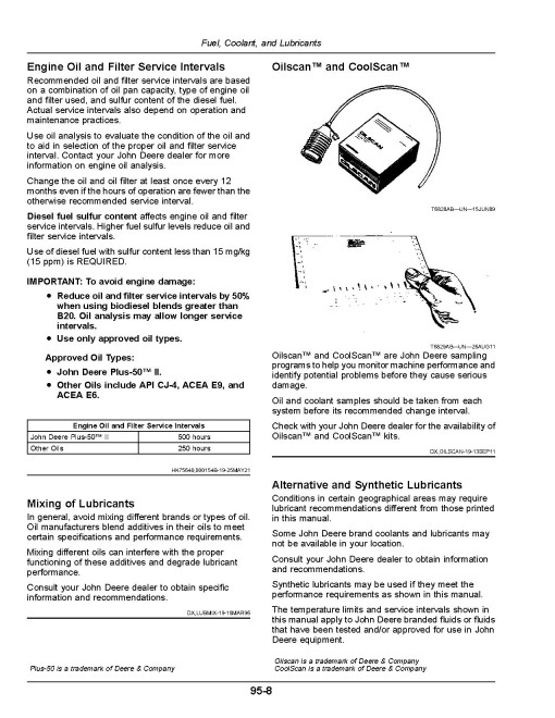 John Deere W235R and W260R Self-Propelled Windrowers (SN: 510000 - 520000) (Export Edition) Operators Manual (OMFH352684)