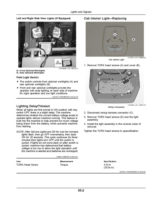 John Deere W200M, W235M and W260M Self-Propelled Windrowers (SN: from 520001) (North America) Operators Manual (OMFH357786)