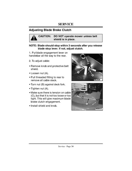 John Deere JA65 Walk-Behind Mowers (SN: 010001 - 100000) (North America) Operators Manual (OMGC00128)