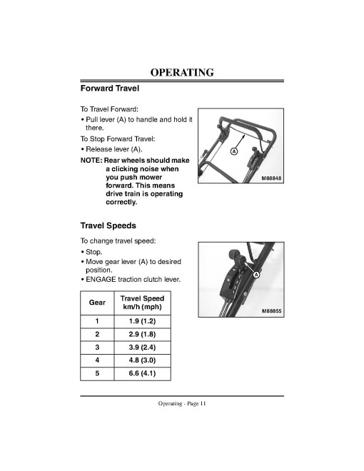 John Deere JA65 Walk-Behind Mowers (SN: from 010001) (Export Edition) Operators Manual (OMGC00256)