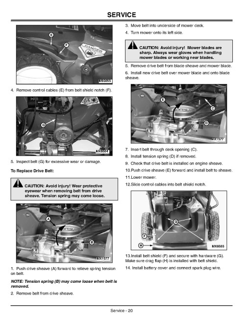John Deere JS63E Walk-Behind Mowers (SN: 010001 - 100000) (North America) Operators Manual (OMGC00454)