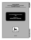 John Deere JA62 Walk-Behind Mowers (SN: from 100001) (Export Edition) Operators Manual (OMGC00518)