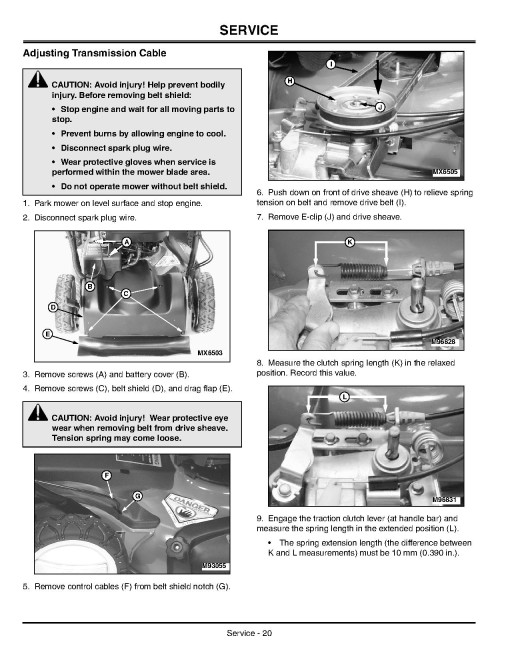 John Deere JS63E Walk-Behind Mowers (SN: 100001 - 110000) (North America) Operators Manual (OMGC00550)