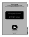 John Deere JS61 and JS63 Walk-Behind Mowers (SN: 100001 - 110000) (North America) Operators Manual (OMGC00667)
