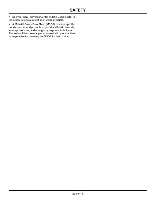 John Deere JA62 Walk-Behind Mowers (SN: 110001 - 200000) (North America) Operators Manual (OMGX21223)
