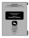 John Deere JS63 (SN: 160001 - 180000) and JS63C (SN: 140001 - 150000) Walk-Behind Mowers (Export Edition) Operators Manual (OMGX22068)