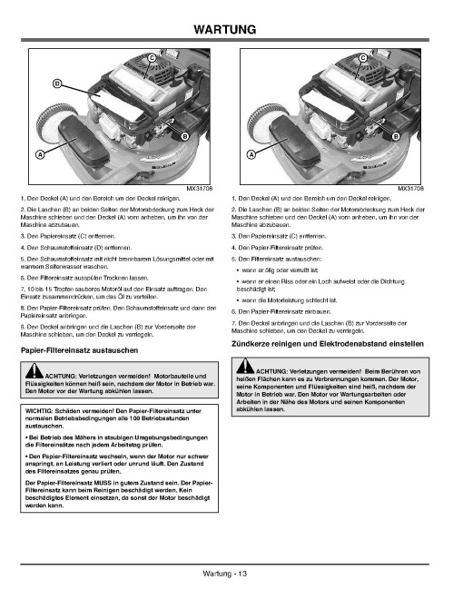 John Deere JX75 Walk-Behind Mowers (SN: from 230001) (Export Edition) Operators Manual (OMGX22196)