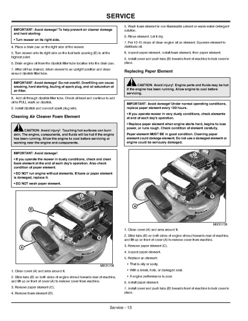 John Deere JX75 Walk-Behind Mowers (SN: from 230001) (North America) Operators Manual (OMGX22218)