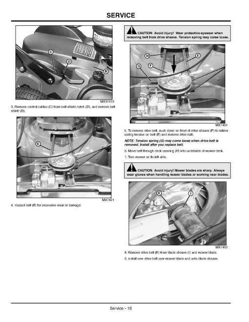 John Deere JS63 (SN: from 180001) and JS63C (SN: from 160001) Walk-Behind Mowers (North America) Operators Manual (OMGX22220)