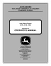 John Deere X125, X145 and X165 (SN: 010001-020000) Lawn Tractors (Export Edition) Operators Manual (OMGX23658)