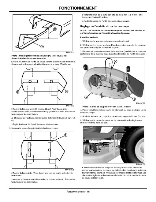 John Deere X125, X145 and X165 (SN: 010001-020000) Lawn Tractors (Export Edition) Operators Manual (OMGX23658)