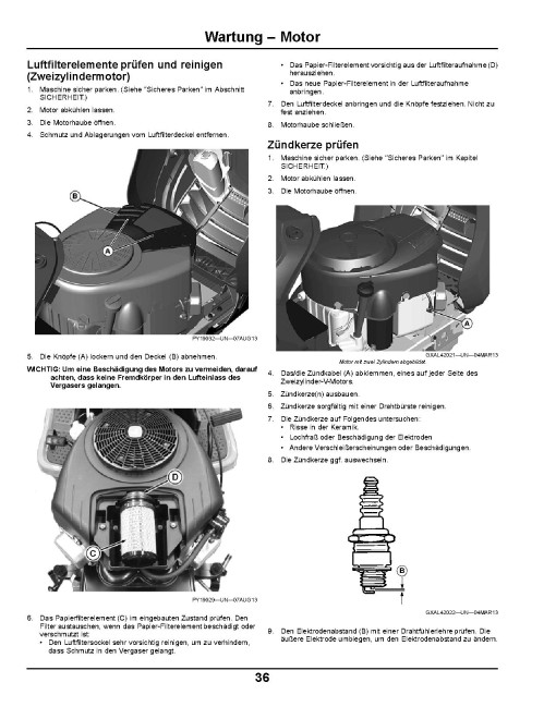 John Deere X125, X145 and X165 (SN: 050001-058000) Lawn Tractors (Export Edition) Operators Manual (OMGX24970)