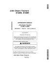 John Deere X135R and X155R (SN: 050001-058000) Lawn Tractors (Export Edition) Operators Manual (OMGX25012)