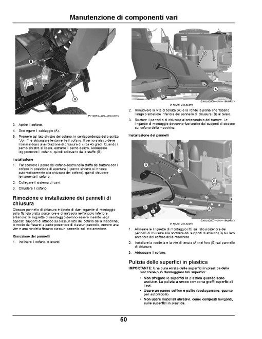John Deere X135R and X155R (SN: 058001-100000) Lawn Tractors (Export Edition) Operators Manual (OMGX25276)