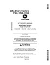 John Deere X125, X145 and X165 (SN: 058001-100000) Lawn Tractors (Export Edition) Operators Manual (OMGX25383)