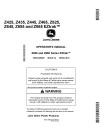 John Deere EZTrak Z425, Z435, Z445, Z465, Z625, Z645, Z655, Z665 (SN:170001) Zero-Turn Mowers (North America) Operators Manual (OMGX25929)