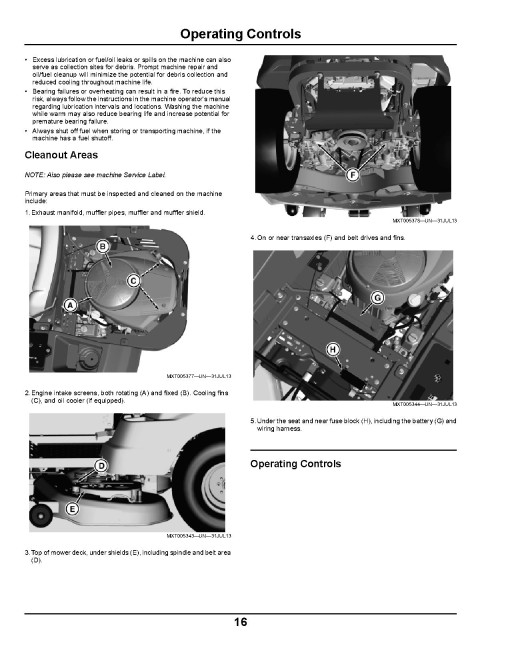 John Deere EZTrak Z425, Z435, Z445, Z465, Z625, Z645, Z655, Z665 (SN:170001) Zero-Turn Mowers (North America) Operators Manual (OMGX25929)