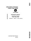 John Deere X105, X125 and X165 (SN: 700001-800000) Lawn Tractors (Export Edition) Operators Manual (OMGX26101)