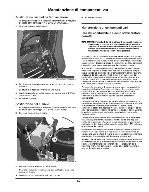 John Deere X105, X125 and X165 (SN: 700001-800000) Lawn Tractors (Export Edition) Operators Manual (OMGX26101)