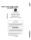 John Deere ZTrak Z525E, Z535M, Z535R, Z540M and Z540R (SN: 010001-050000) Zero-Turn Mowers (North America) Operators Manual (OMGX26263)