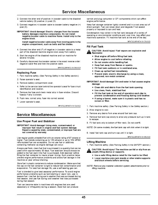John Deere ZTrak Z335E,Z335M, Z345M,Z345R, Z355E,Z355R, Z375R (SN:050001-080000) Zero-Turn Mowers (N.America) Operators Manual (OMGX26531)