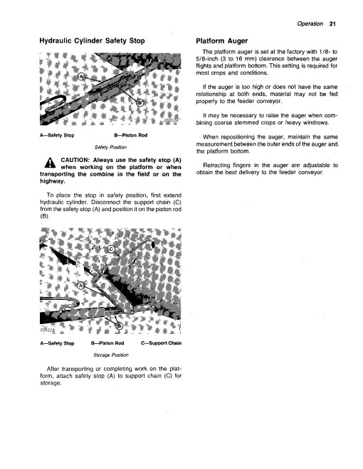 John Deere 6601 Pull-type Combines (SN: 310501 - 353000) (North America) Operators Manual (OMH100680)