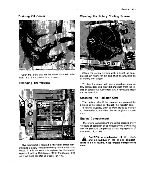 John Deere 4400 Combines (SN: from 350001) (North America) Operators Manual (OMH101505)