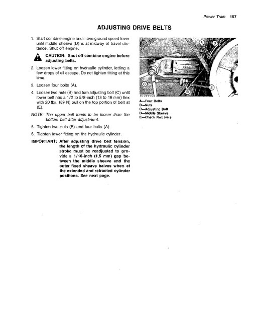 John Deere 4420 Combines (SN: up to 550000) (North America) Operators Manual (OMH111324)