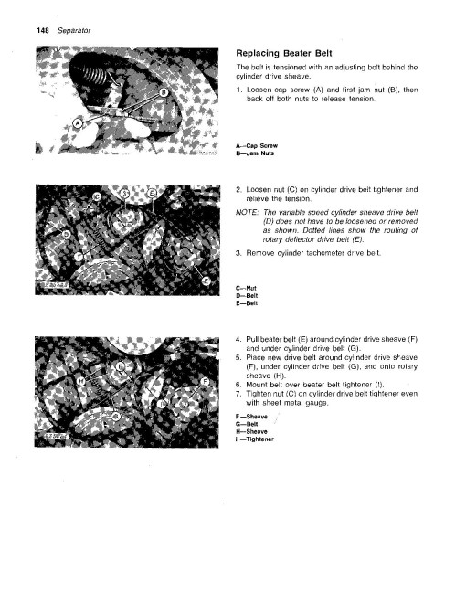 John Deere 6620 (SN up to 551900), 7720 (SN:010001-551900), 8820 (SN:010001-564100) Combines (N.America) Operators Manual (OMH111330)