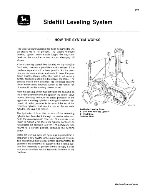 John Deere 6620 (SN:600001-610300), 7720 (SN:600001-609999), 8820 (SN:600001-610700) Combines (N.America) Operators Manual (OMH116946)