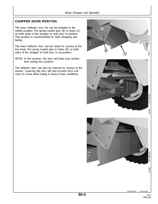 John Deere 9650 STS and 9750 STS Combines (SN: 010001 - 690500) (North America) Operators Manual (OMH161686)