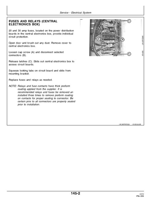 John Deere 9650 STS and 9750 STS Combines (SN: 010001 - 690500) (North America) Operators Manual (OMH161686)