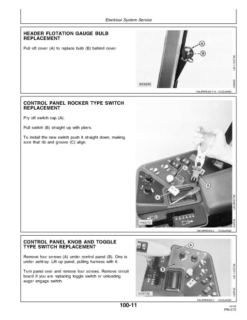 John Deere CTS and CTS II Combines (SN: 667456 - 674999) Operators Manual (OMH163084)