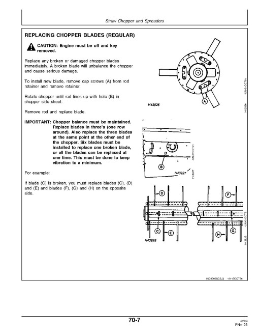 John Deere 9410, 9510 and 9610 Combines (SN: from 675201) Operators Manual (OMH167086)