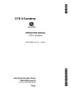 John Deere CTS and CTS II Combines (SN: from 675000) Operators Manual (OMH168623)
