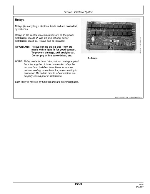 John Deere 9650 CTS Combines (SN: 690401 - 695400) (North America) Operators Manual (OMH175214)