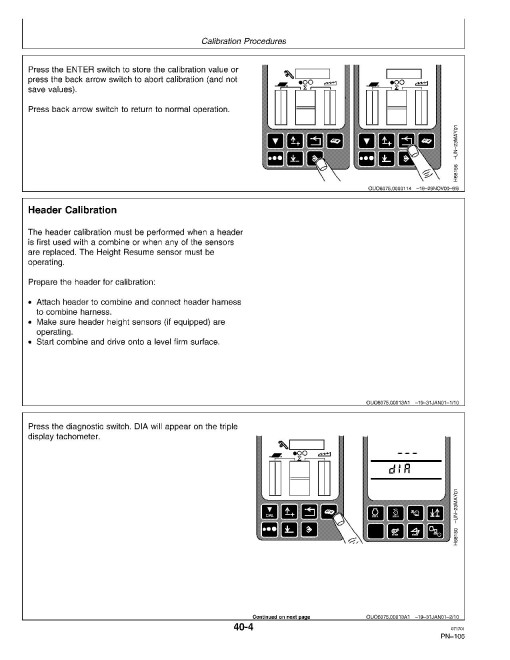 John Deere 9650 STS (SN: 695501 - 700500) and 9750 STS (SN: 695601 - 700600) Combines (North America) Operators Manual (OMH202772)