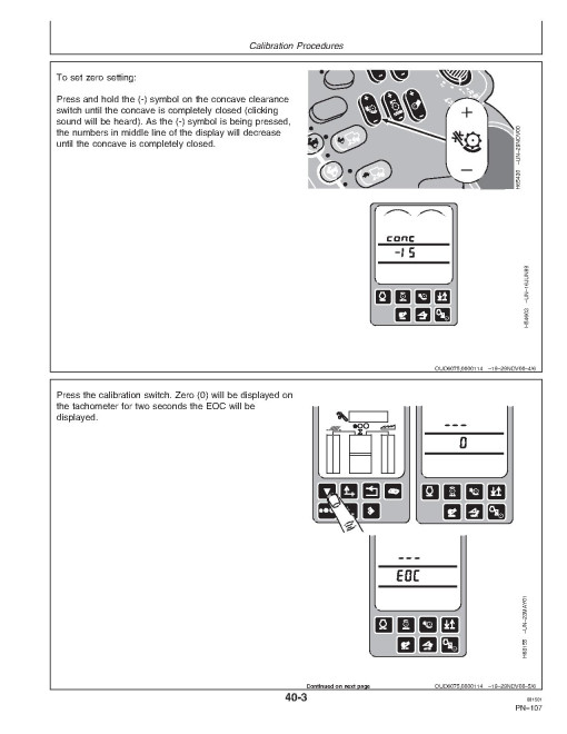 John Deere 9650 CTS Combines (SN: 695401 - 700400) Operators Manual (OMH202790)