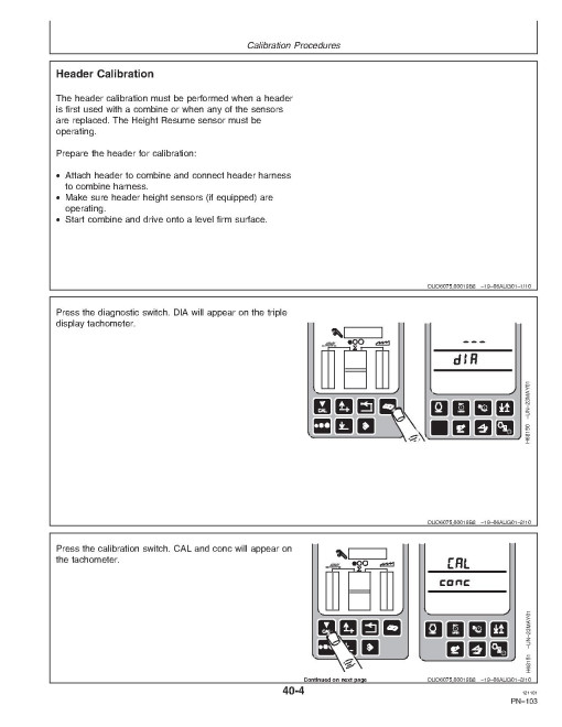 John Deere SideHill 9550 Combines (SN: 695701 - 700700) Operators Manual (OMH202899)