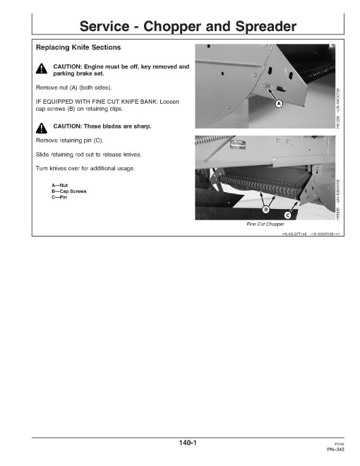 John Deere 9650 CTS Combines (SN: 700401 - 705400) (North America) Operators Manual (OMH205905)