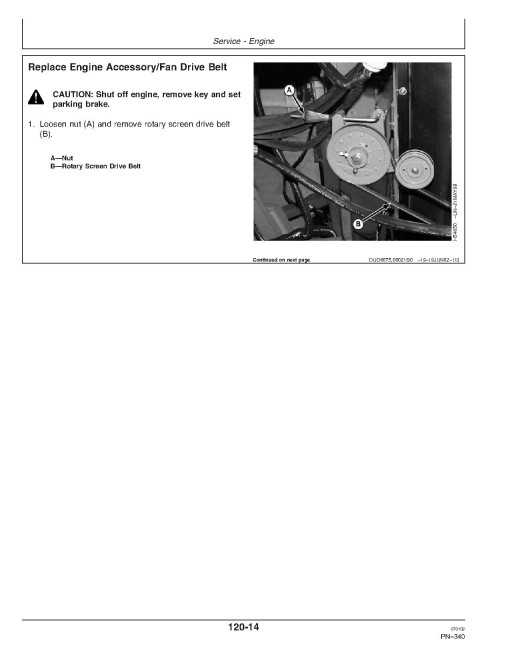 John Deere 9650 STS (SN: from 700501) and 9750 STS (SN: from 700601) Combines (North America) Operators Manual (OMH205908)