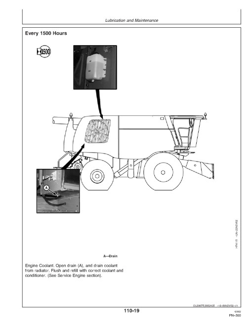 John Deere 9880 STS Combines (SN: 700801 - 705800) (Europe) Operators Manual (OMH205944)